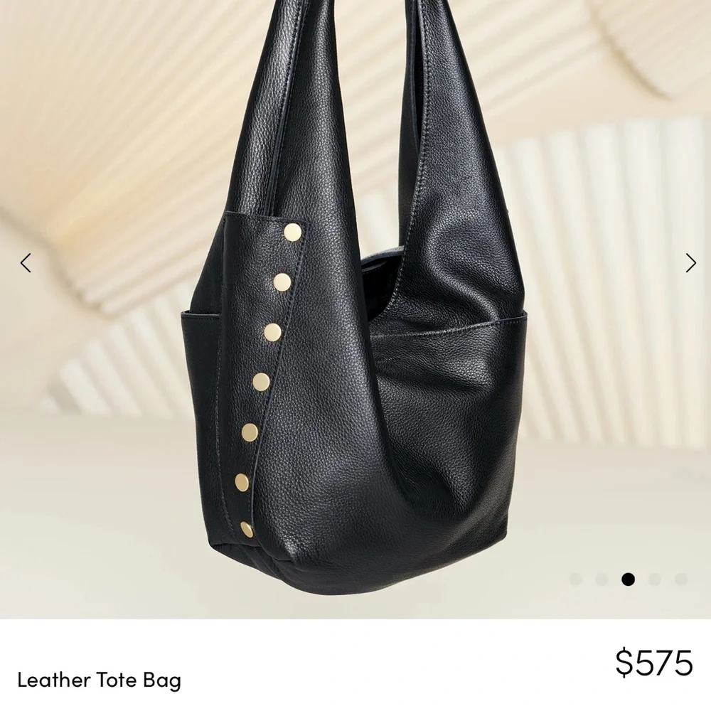 Hammitt Large Tom VIP Black Leather Hobo Bag Like New - Picture 2 of 8